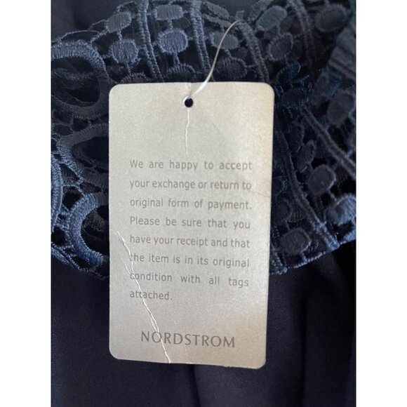 Love X Design Womens Navy Crochet Lace Jumpsuit M NWT - Picture 7 of 11